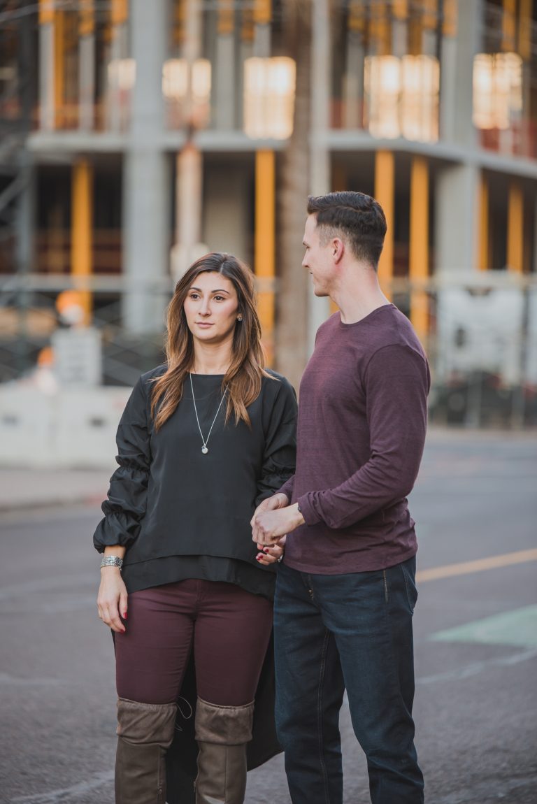 Arizona Engagement Photographers | Downtown Phoenix, Monroe Street