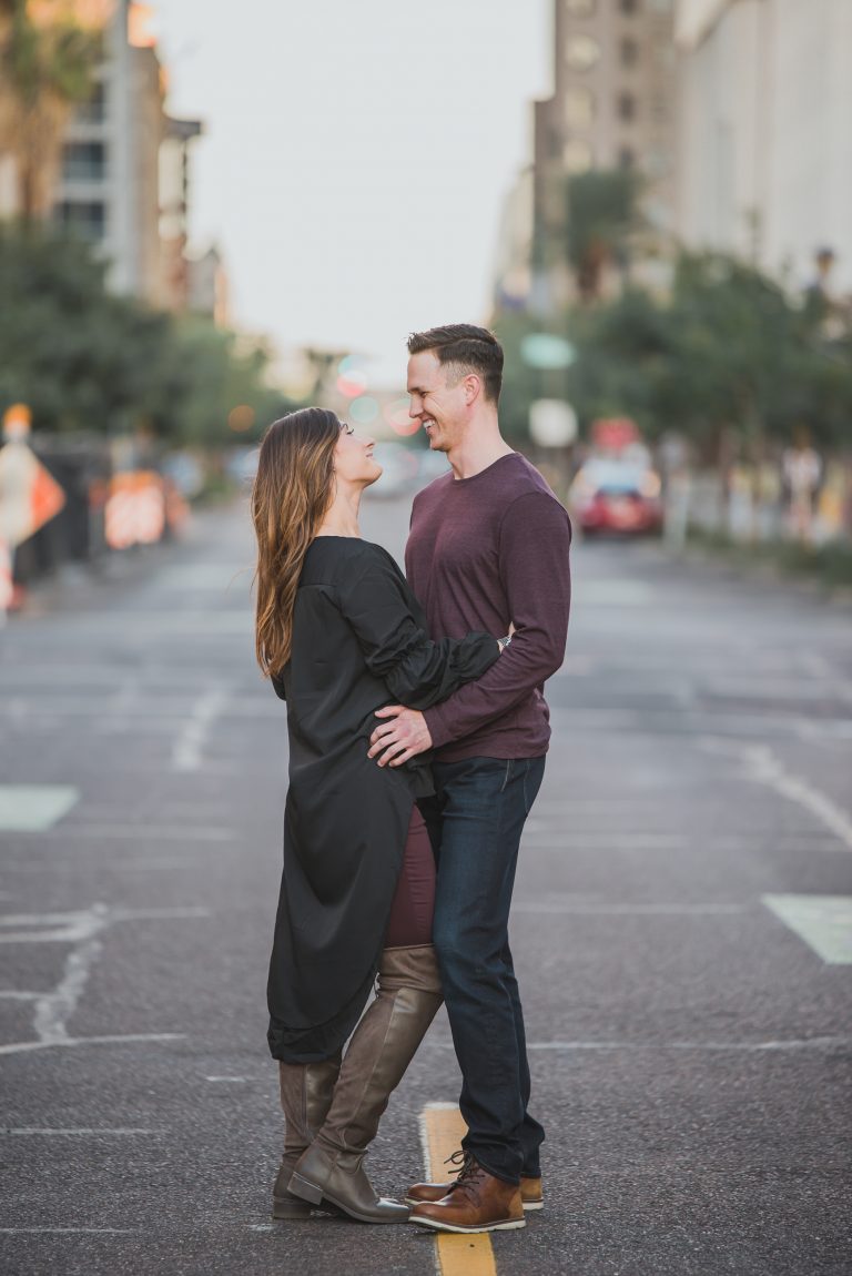 Arizona Engagement Photographers | Downtown Phoenix, Monroe Street