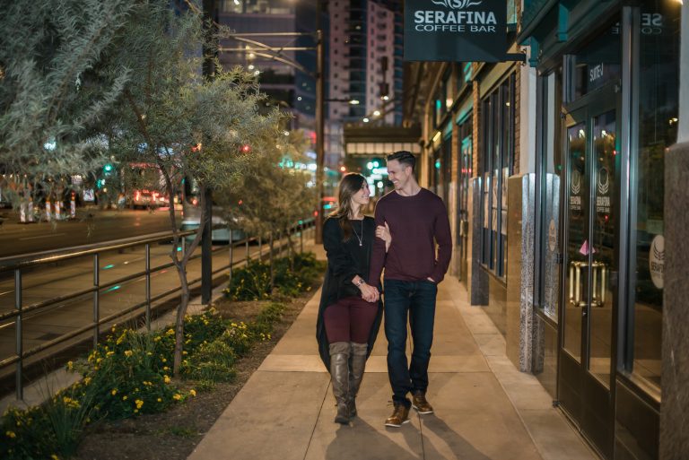 Arizona Engagement Photographers | Downtown Phoenix, Monroe Street