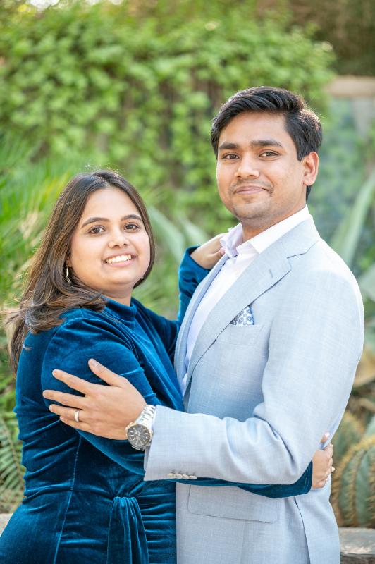 Phoenix Botanical Gardens Engagement Session | Vishal & Perna – Lovelee Photography