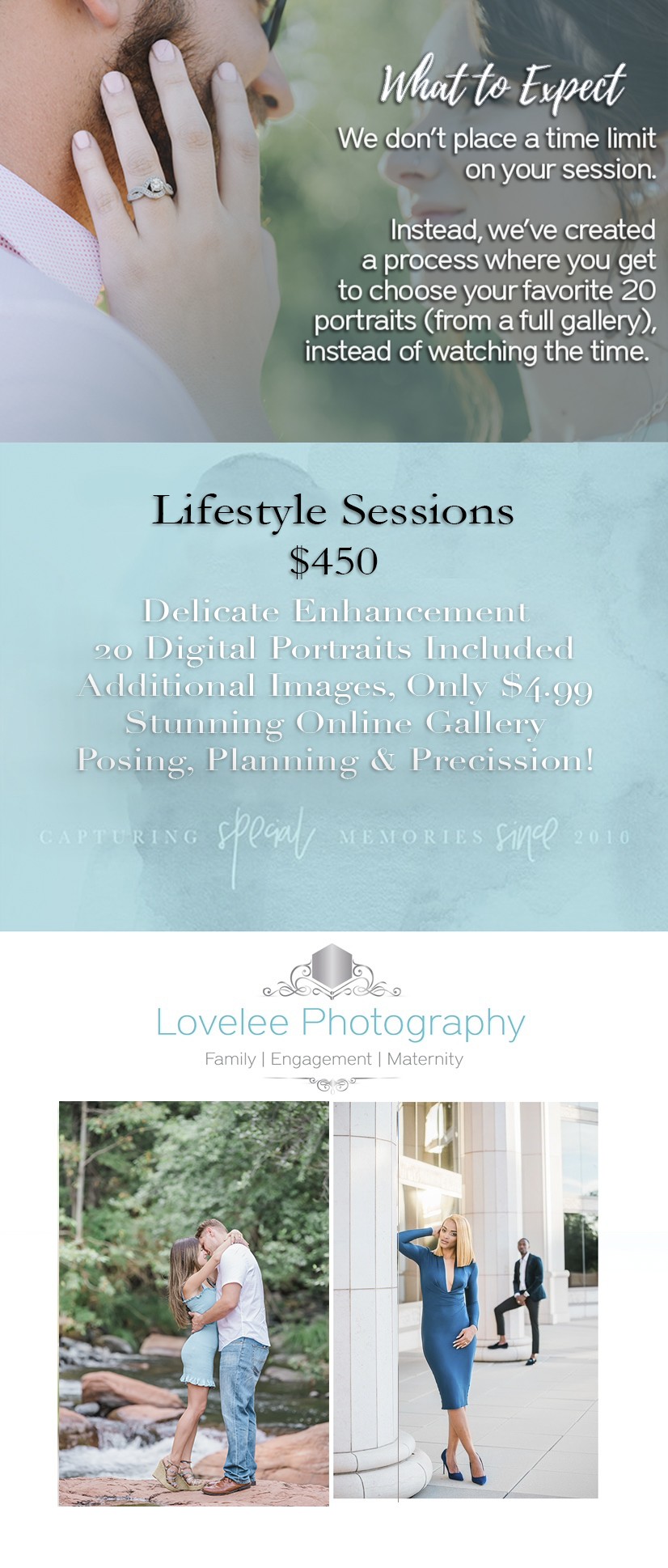 Lifestyle engagement and family photographers in Arizona