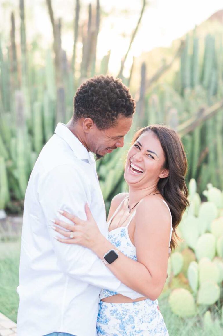 Capturing Mackenzi and Krishaun’s Engagement at Desert Botanical Gardens