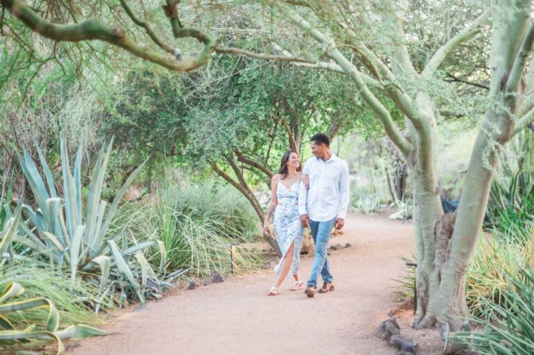 Capturing Mackenzi and Krishaun’s Engagement at Desert Botanical Gardens