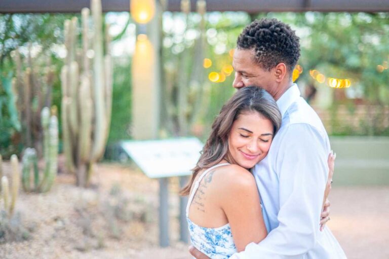 Capturing Mackenzi and Krishaun’s Engagement at Desert Botanical Gardens